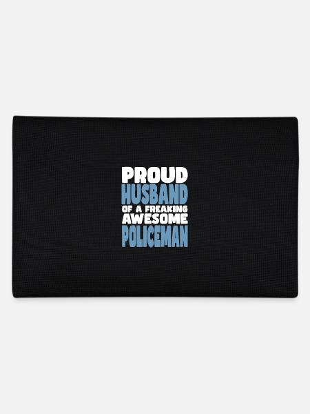 Proud wife of a damn good cop - Pencil Case - black - Back