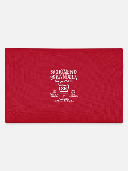86. Geburtstag Schonend Behandeln 86 Teil Ist 86 - Federtasche - Rot - Hinten