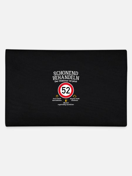 52. Geburtstag Schonend Behandeln Oldtimer Ist 52 - Federtasche - Schwarz - Hinten