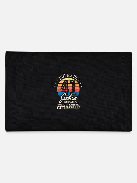 41. Geburtstag Geschenk Habe 41 Jahre Gebraucht - Federtasche - Schwarz - Hinten