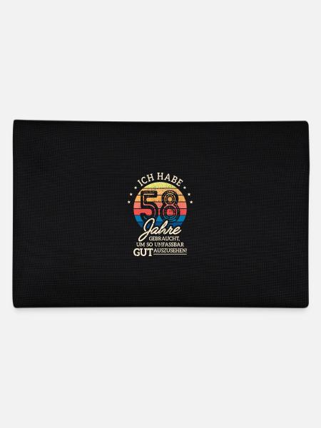 58. Geburtstag Geschenk Habe 58 Jahre Gebraucht - Federtasche - Schwarz - Hinten