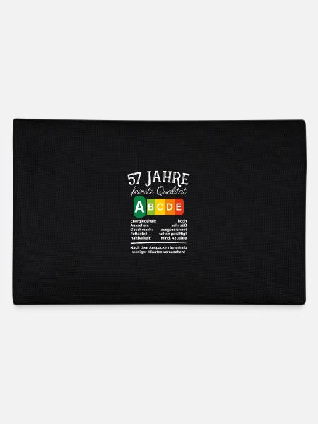 57 Jahre Feinste Qualität Geschenk 57. Geburtstag - Federtasche - Schwarz - Hinten