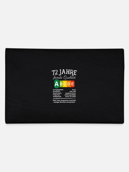 72 Jahre Feinste Qualität Geschenk 72. Geburtstag - Federtasche - Schwarz - Hinten