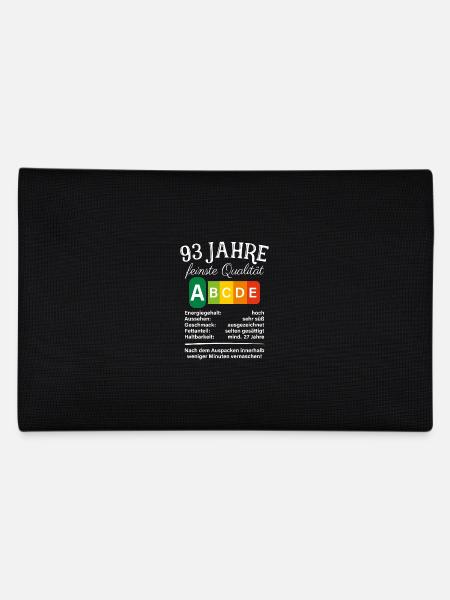 93 Jahre Feinste Qualität Geschenk 93. Geburtstag - Federtasche - Schwarz - Hinten