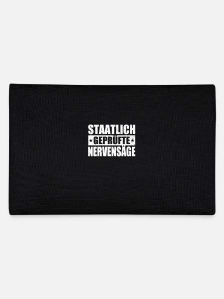 Staatlich Geprüfte Nervensäge Schwester Pubertät - Federtasche - Schwarz - Hinten