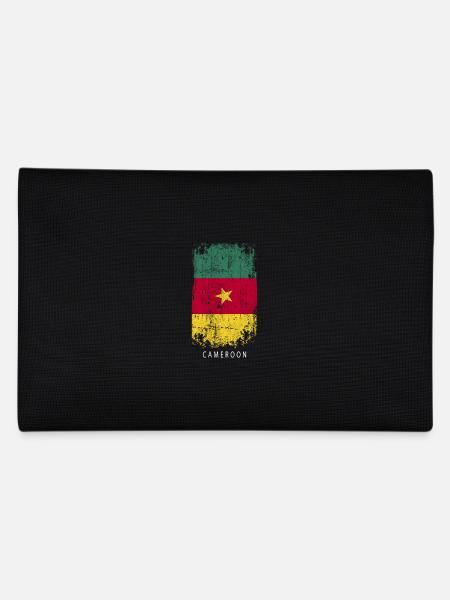 Souvenir avec le drapeau du Cameroun - Trousse - noir - Dos