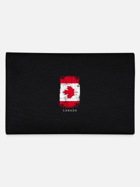 Souvenir with the country flag of Canada - Pencil Case - black - Back