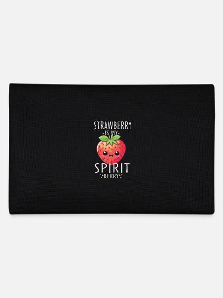 Fraise Kawaii - Trousse - noir - Dos
