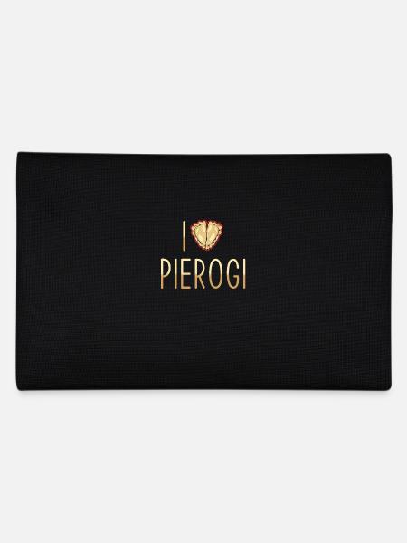Pierogi dumplings I love pierogi - Pencil Case - black - Back