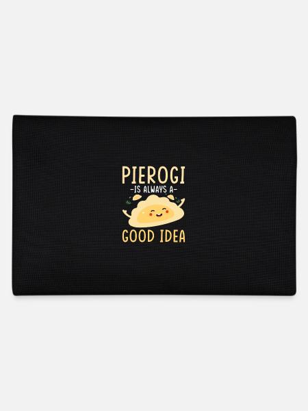 Pierogi dumplings - Pencil Case - black - Back