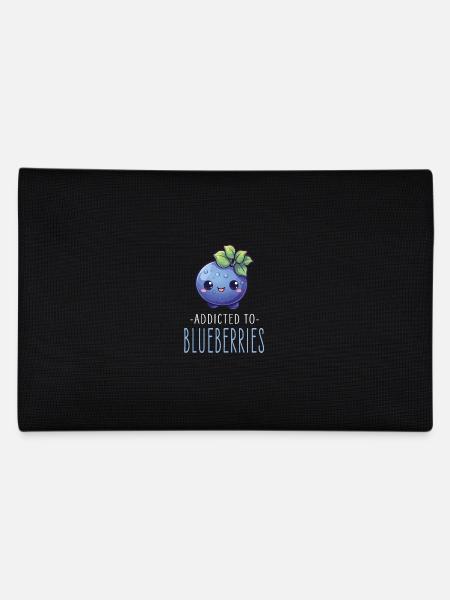 Blaubeere Kawaii - Federtasche - Schwarz - Hinten