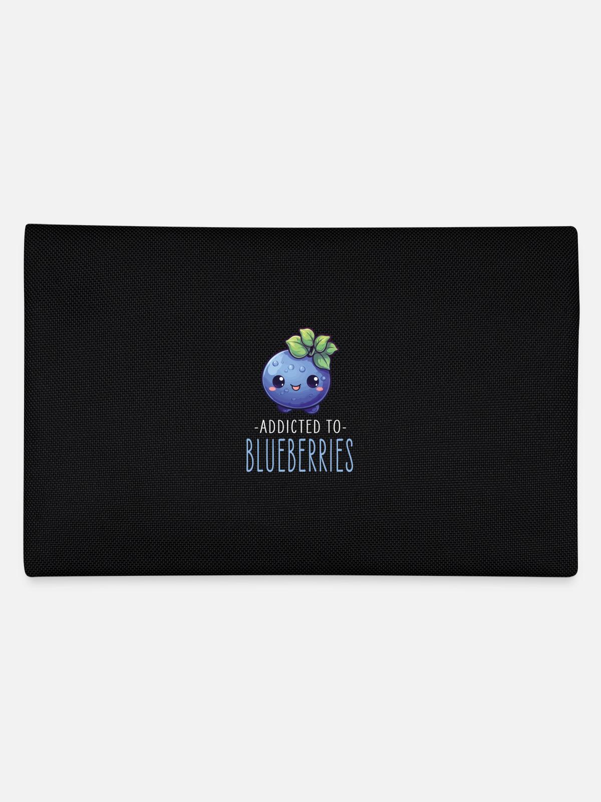 Blueberry Kawaii - Pencil Case - black - Back