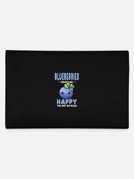 Blaubeere Kawaii - Federtasche - Schwarz - Hinten