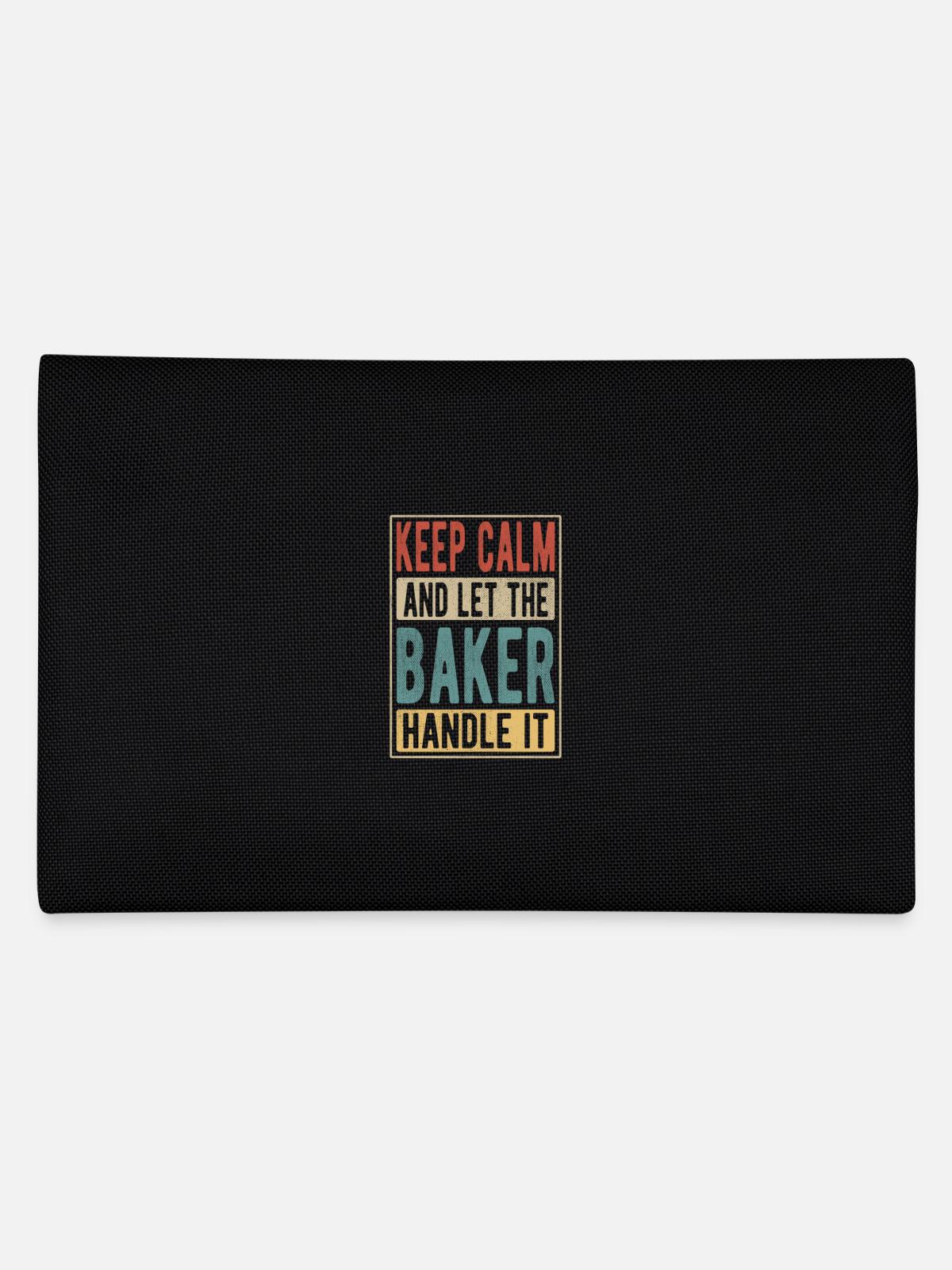 Baker Retro Gift - Pencil Case - black - Back