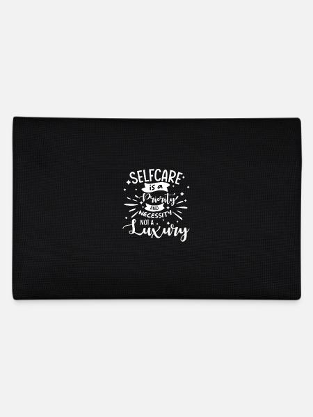 Mindfulness, saying, self-love, self-care - Pencil Case - black - Back