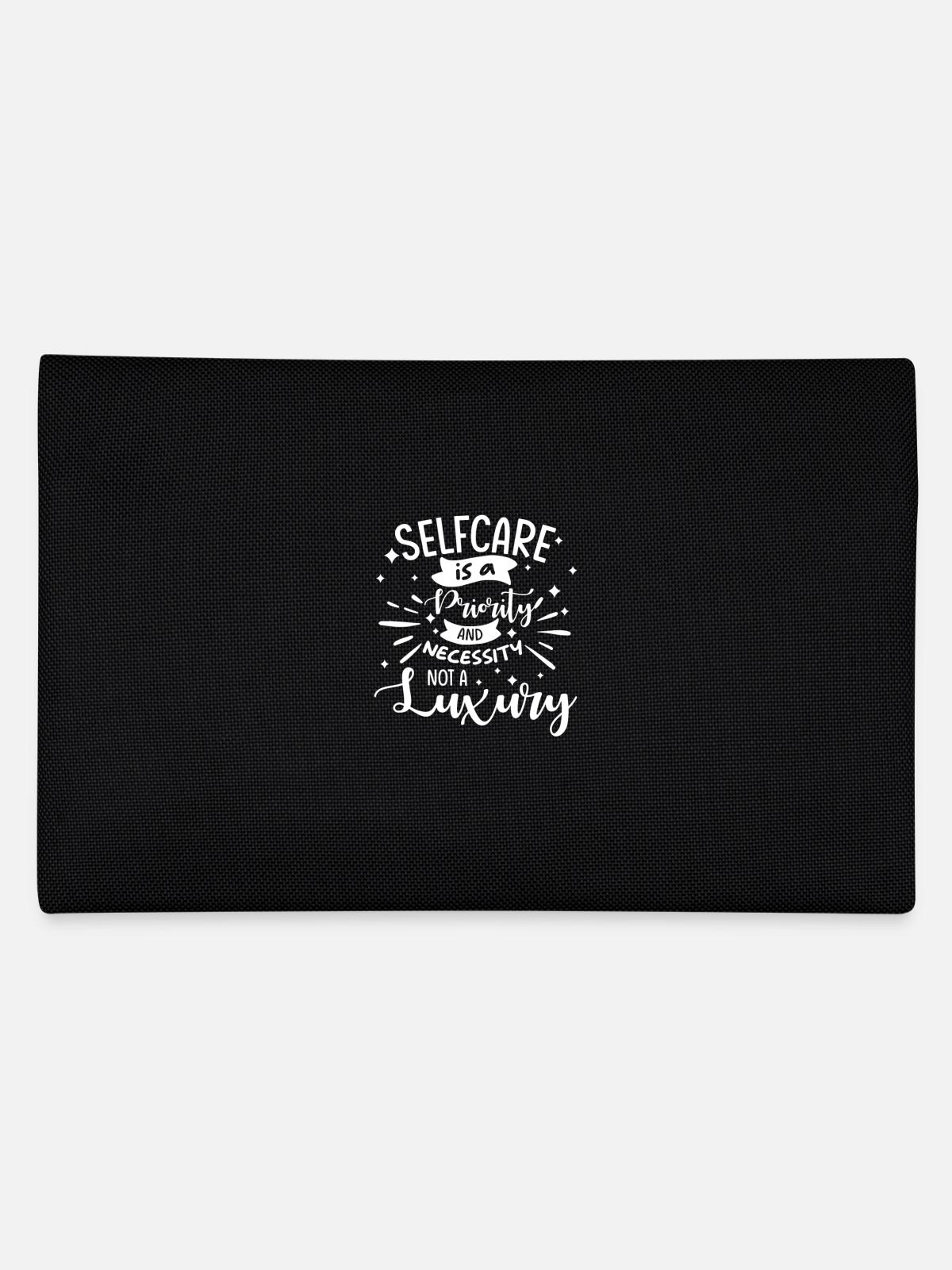 Mindfulness, saying, self-love, self-care - Pencil Case - black - Back