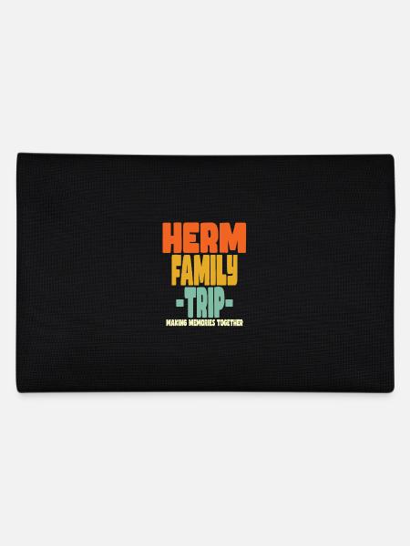 Herm Family Trip Holidays - Pencil Case - black - Back