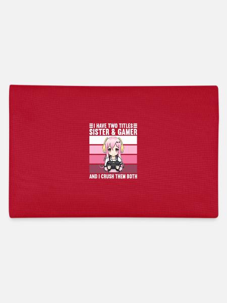 Gaming Console PC Gamer Girl Gamer Girl - Pencil Case - red - Back