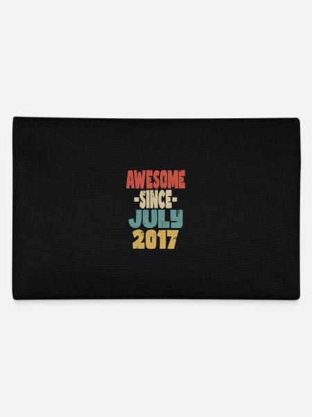 2017 July Birthday Retro - Pencil Case - black - Back