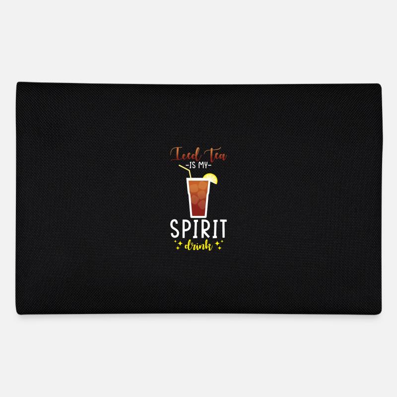 Conception de boisson au thé glacé Restez calme et thé glacé Trousse