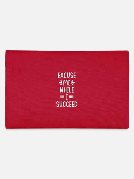 Erfolg Motivation Spruch - Federtasche - Rot - Hinten