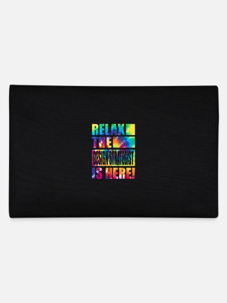 Stratège en design drôle de dicton - Trousse - noir - Dos