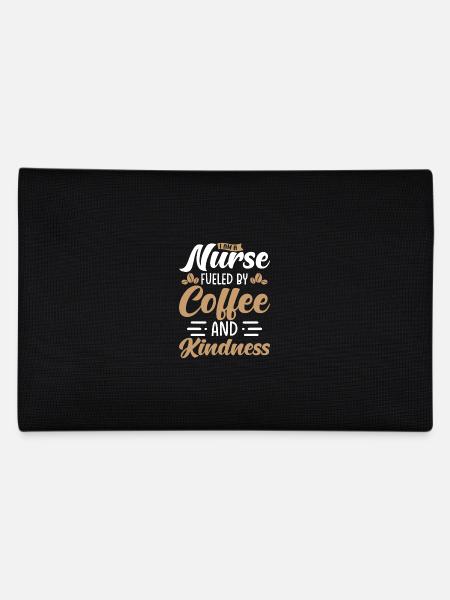 Krankenschwester Angetrieben von Kaffee - Federtasche - Schwarz - Hinten