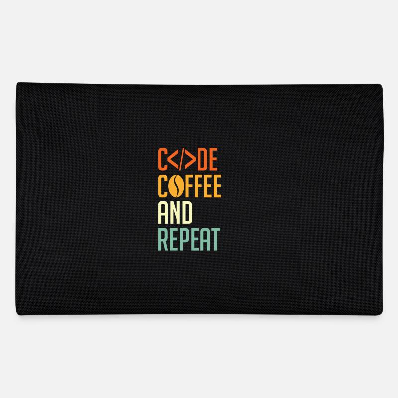 Coder Spruch Code Coffee and Repeat Pencil Case