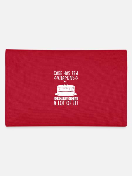 Cakes Funny Pies Love - Pencil Case - red - Back