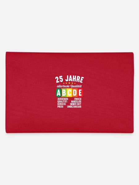 Lebensmittelampel Score 25 Jahre 25 Geburtstag - Federtasche - Rot - Hinten