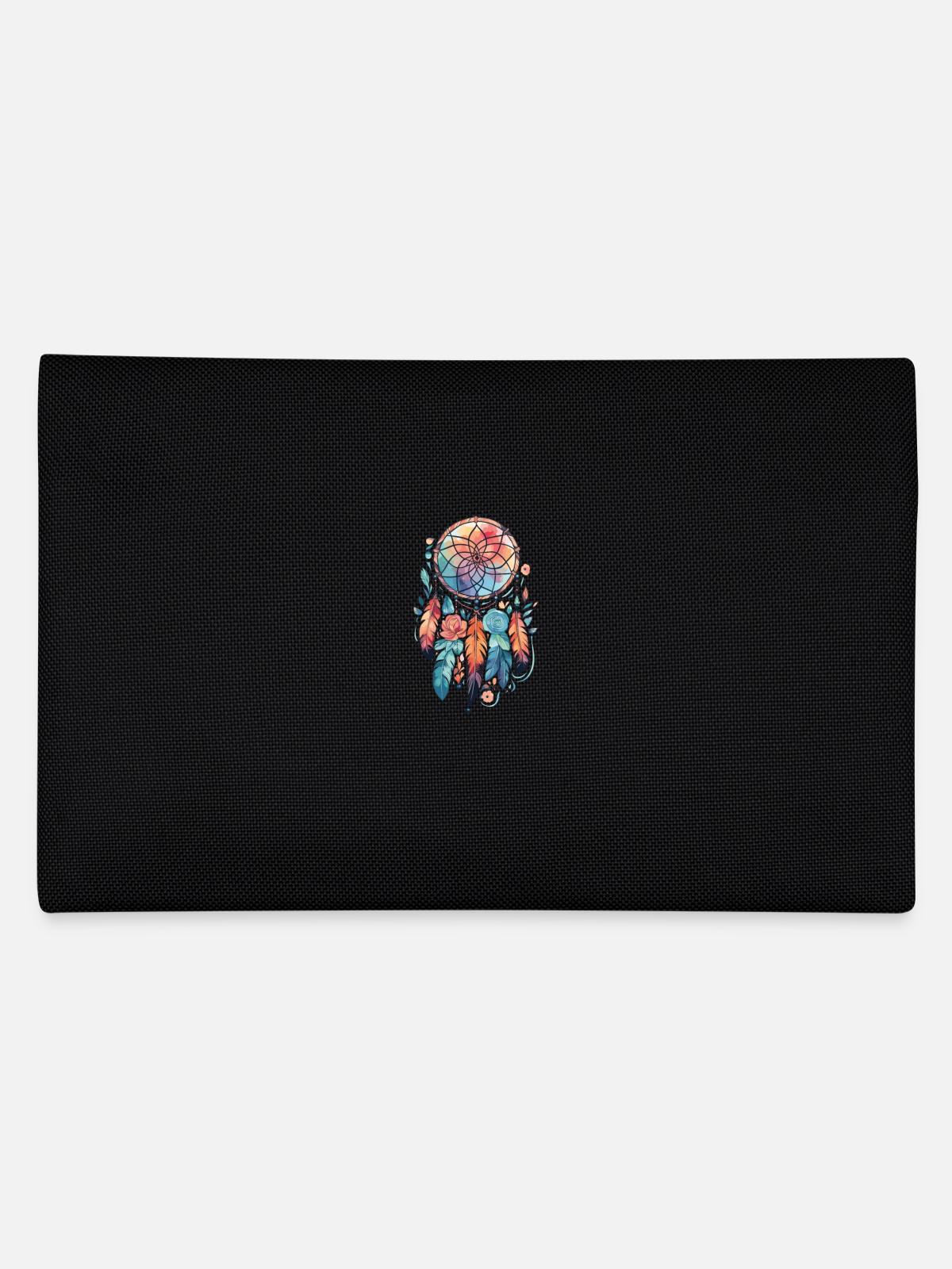 Dream Catcher Feathers - Pencil Case - black - Back