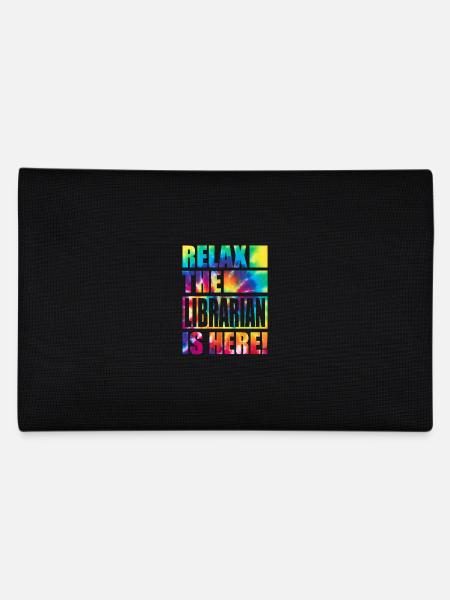 Librarian Funny Saying - Pencil Case - black - Back