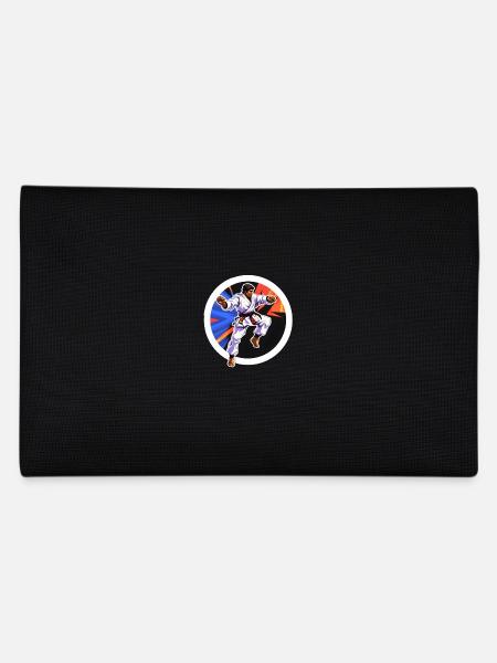 Karate Kampfkunst - Federtasche - Schwarz - Hinten
