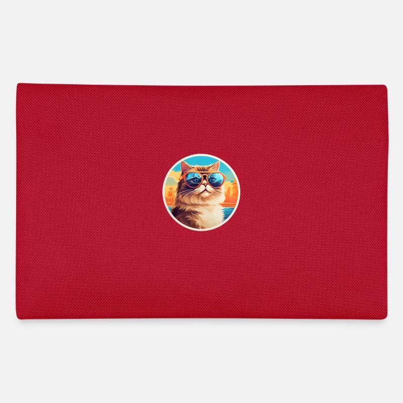 Katze mit Sonnenbrille Federtasche