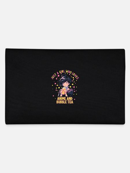 Just a girl who loves Anime and Boba Bubble Tea - Federtasche - Schwarz - Hinten