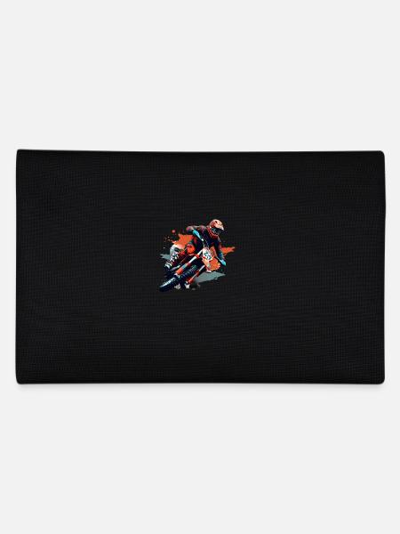Motocross Motorcycle - Pencil Case - black - Back