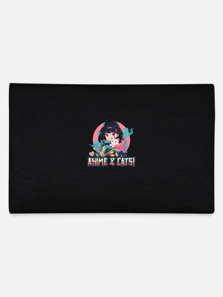 Anime et chats Kawaii Girl Anime - Trousse - noir - Dos