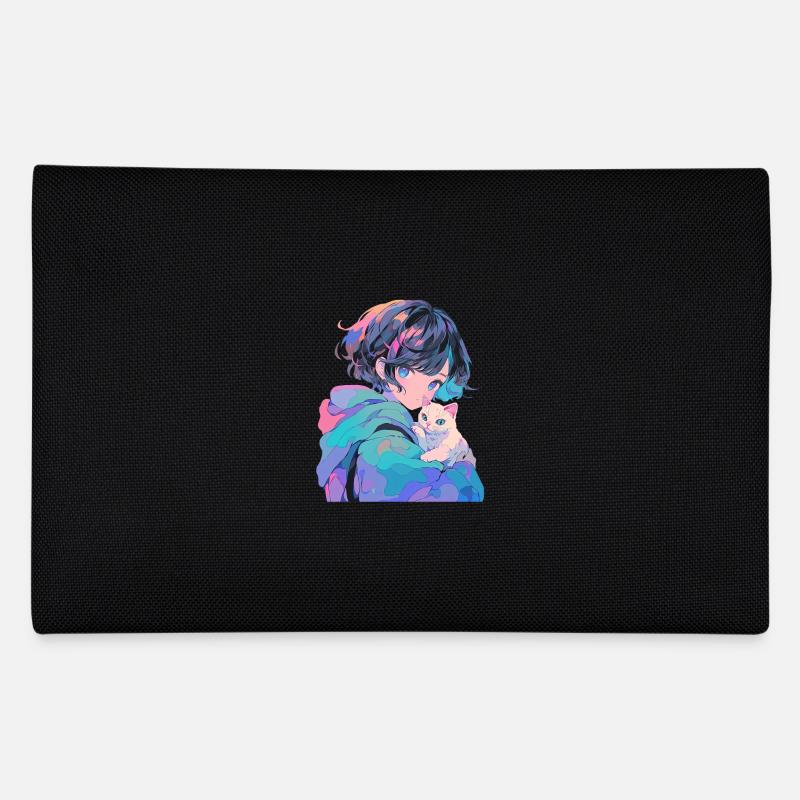 Anime and Cats Kawaii Mädchen Anime Federtasche