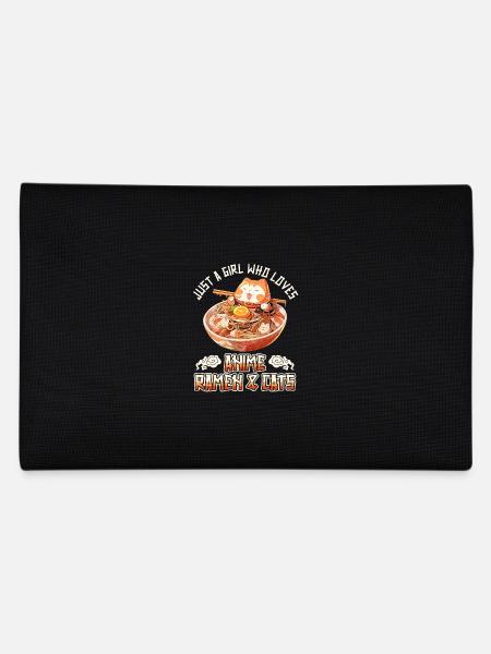 Just a Girl who loves Anime Ramen and Cats - Federtasche - Schwarz - Hinten