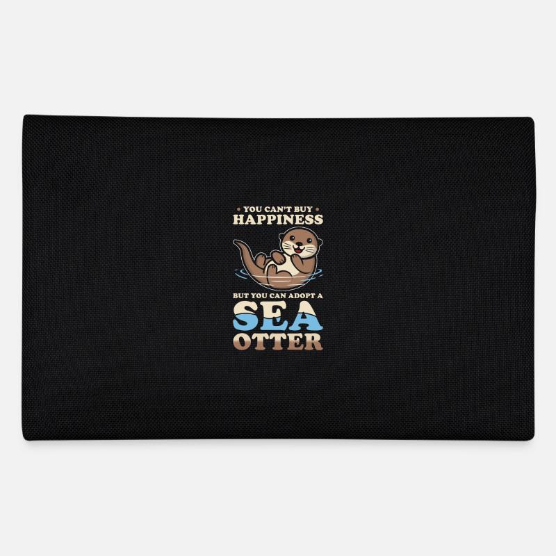 Seeotter Spruch Lustig Otter Geschenk - Federtasche - Schwarz