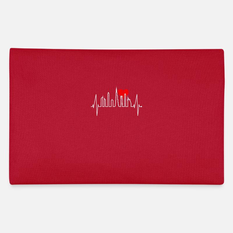 Dubai Skyline Herzschlag Burj Khalifa Silhouette Federtasche