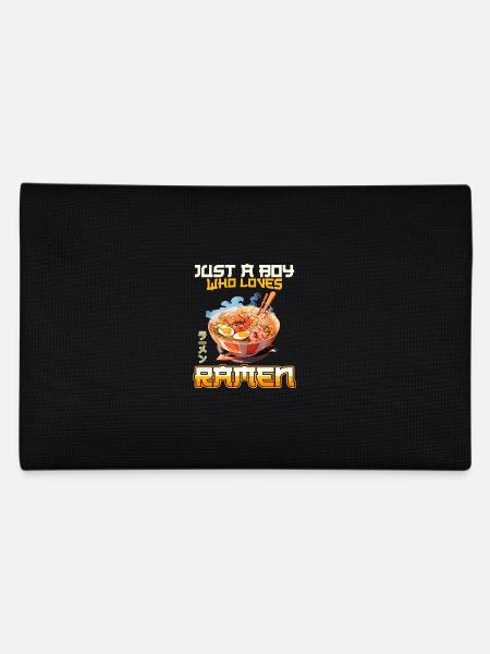 Juste un garçon qui aime les nouilles ramen - Trousse - noir - Dos