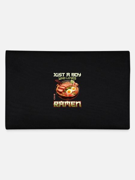 Juste un garçon qui aime les nouilles ramen - Trousse - noir - Dos