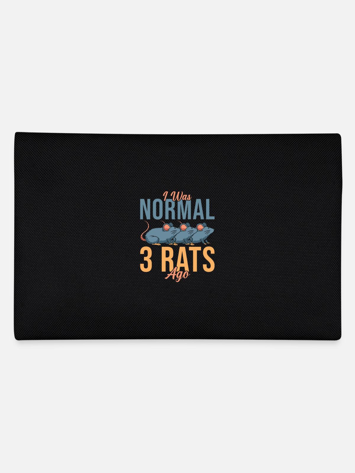 Rat Lover Gift - Pencil Case - black - Back
