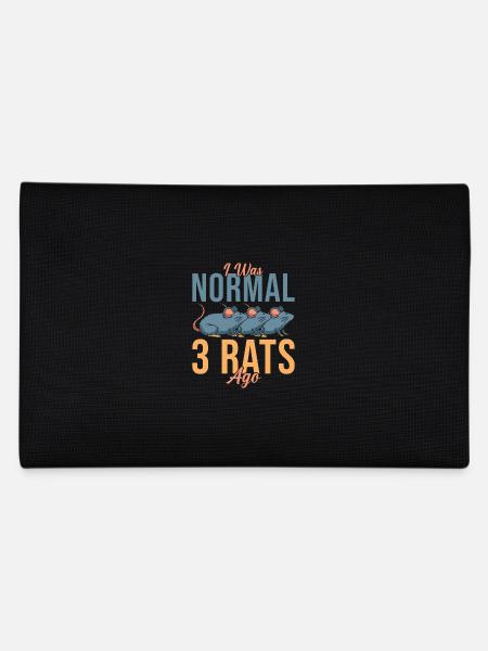 Rat Lover Gift - Pencil Case - black - Back