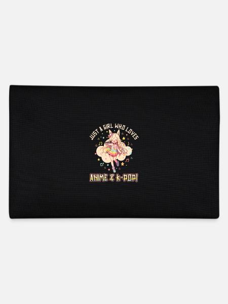 Juste une fille qui aime l’anime et la K-Pop - Trousse - noir - Dos