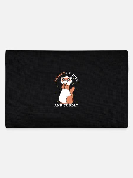 Ferret gift for ferret owners - Pencil Case - black - Back