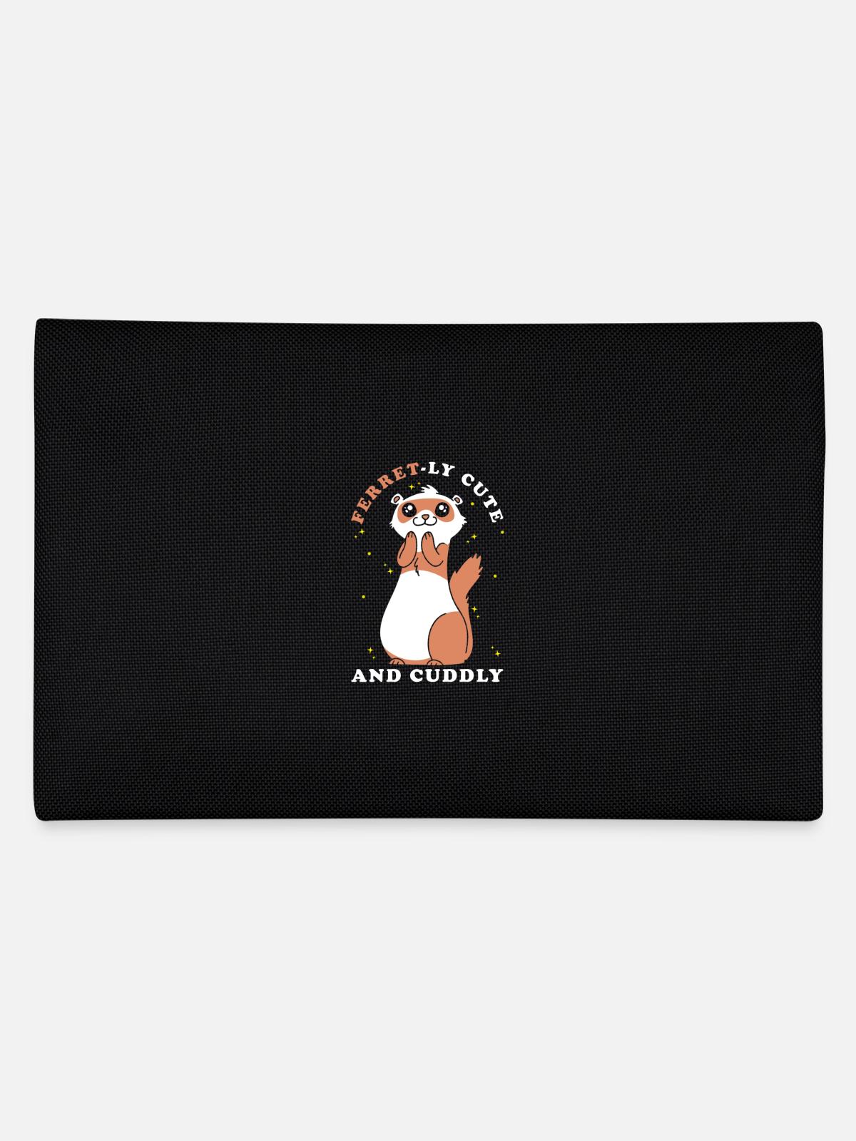 Frettchen Geschenk für Frettchen Besitzer - Federtasche - Schwarz - Hinten