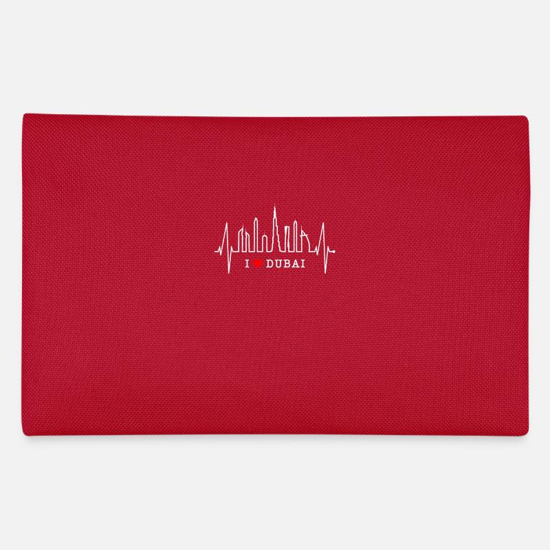 Dubai Skyline Herzschlag Burj Khalifa Silhouette Federtasche
