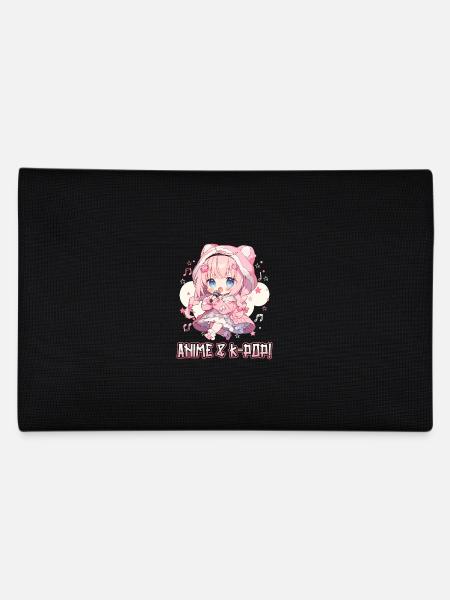 Anime and K-Pop Korean Pop Music Kpop - Pencil Case - black - Back
